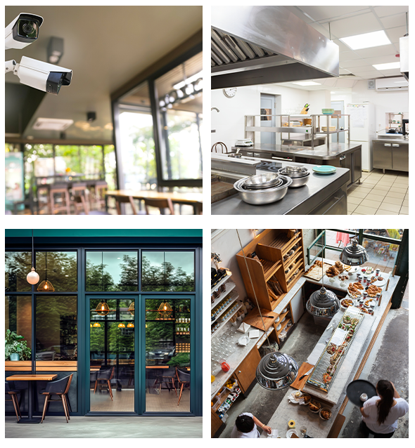 Restaurants security cameras by Security Cameras of Cincinnati